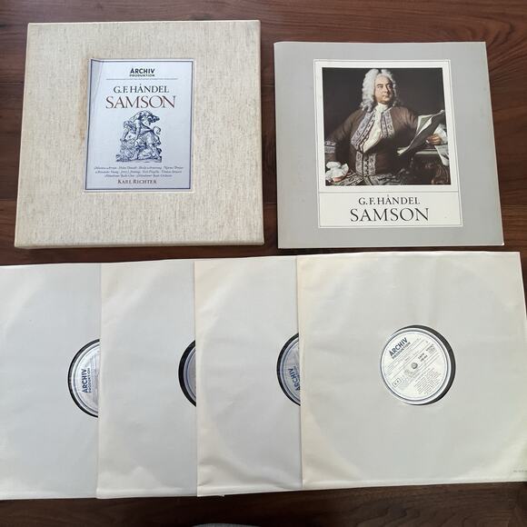 G.F. Händel Samson Karl Richter 4xVinyl LP Box Set 1968 Archiv Produktion - Picture 2 of 14
